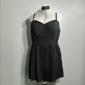Old navy Black romper Sweetheart Neckline